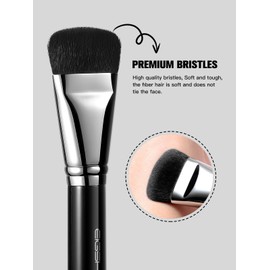 Flat Contour Brush, EIGSHOW Premium Synthetic Bristles Face Contour Makeup Brush Foundation Brush for Powder Cream Liquid Blend Vegan and Cruelty Free Makeup Brush-F623