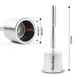 TovxTuke SDS MAX Shank T-Post Driver for T Posts, 2 Inch Diameter Head, Compatible with SDS-MAX Rotary Hammers and Demolition Hammers, for Driving T Posts, Fence Posts and Ground Ro