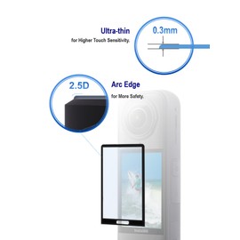 iDaPro Premium-Objektivschutz für Insta360 X5 Objektiv[2Pcs], Displayschutzfolie aus gehärtetem Glas für Insta 360 X5 Bildschirm[2Pcs], 9H Härte, kratzfest, hohe Auflösung, einfache Installation