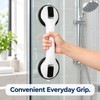 2-Pack Suction Cup Grab Bars for Bathroom & Glass Doors