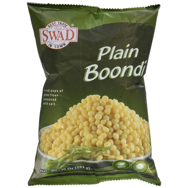 Great Bazaar Swad Plain Boondi Snacks, 10 Ounce