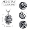 ADMETUS St Gerard Medal for Pregnancy Fertility Sterling Silver Saint