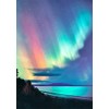 6 Different Aurora Borealis Northern Lights - 3D Lenticular Postcard