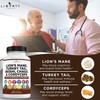 Liberty Lifestyle Lions Mane Mushroom Supplement with Turkey Tail Reishi