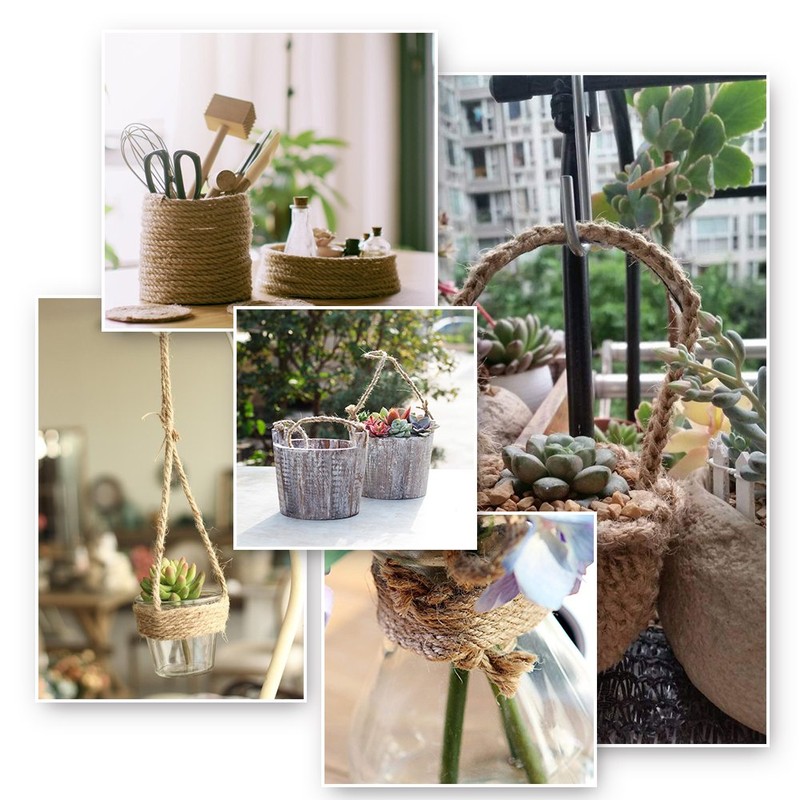 Tenn Well 8mm Jute Rope, 50 Feet Strong and Heavy