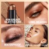 8 Pieces Eyeshadow Pen Set, Shimmer and Neutral Brown Metallic