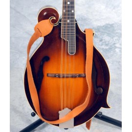 Lakota Leathers Genuine Bison (American Buffalo) MANDOLIN Straps !! - Spruce