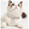 PetsHome Cat Collar, Dog Collar, [Bling Rhinestones] Premium PU Leather