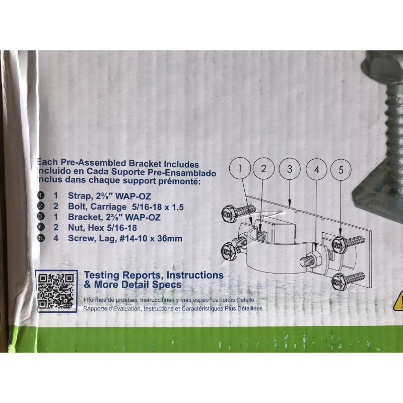 Oz-Post 25- OzCo-Post Steel To Wood Fence Bracket Project Pack