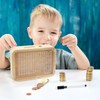 Wooden Money Box Money Box with Counter, Reusable Money Box