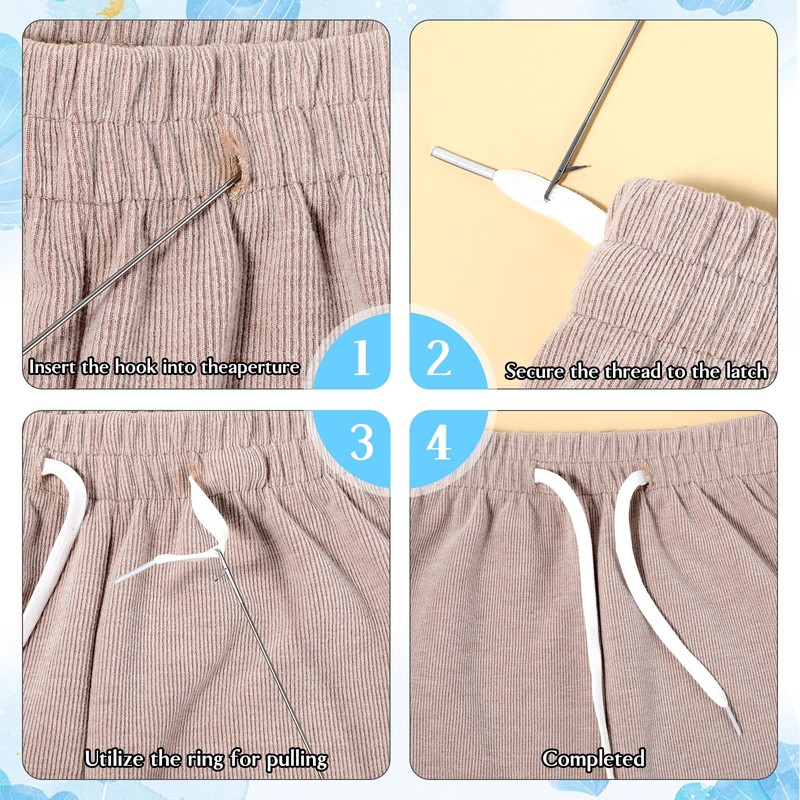 8 PCS Loop Turner Sewing Tool, 2 Sizes Loop Turner