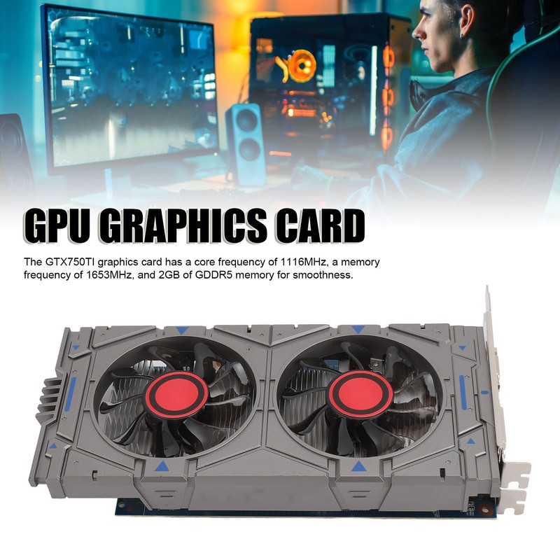 GTX750TI 2GB GDDR5 128BIT Gaming Graphics Card Support HD Multimedia