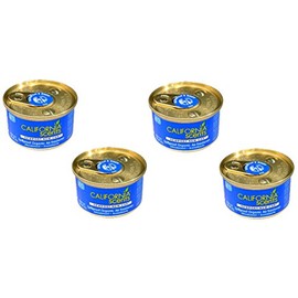 California Scents Spillproof Organic Air Freshener, Newport New Car, 1.5 Ounce Canister (Pack of 4)
