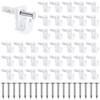 48 Pack Back Wall Clips for Drywall, Heavy Duty Shelf