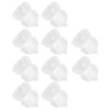 10Pcs Silicone Eartips Double Layer Washable Design Antistatic Detachable Earbud