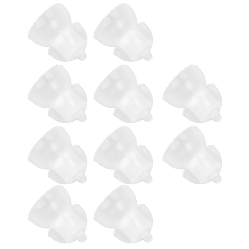 10Pcs Silicone Eartips Double Layer Washable Design Antistatic Detachable Earbud