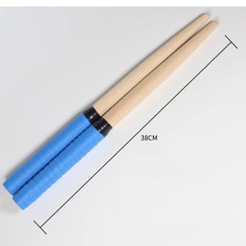 XIANJINGZC Compatible Taiko Tatsujin Grip Drum Stick Rolling and Double Tap with 1 Model Label Lightweight (15 inches) Tape Designed for Beginners (Blue)