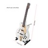 5.5in White Miniature Electric Guitar Replica with Box Instrument Model