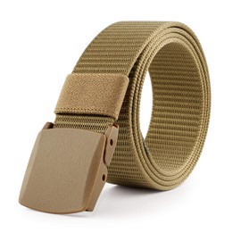 JASGOOD Nylon Canvas Breathable Military Tactical Men Waist Belt With Plastic Buckle