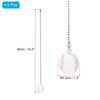 PATIKIL Ceiling Fan Pull Chain, 2 Pack 13" Decorative Baseball