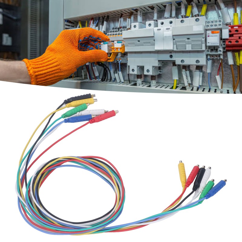 6PCS Magnetic Test Leads Silicone Soft Flexible Jumper Test Wires