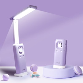 VAVOFO Battery Operated Lamp Rechargeable Lamp Foldable & Portable Light,15 Light dimming Modes Cordless Lamp,Cute Desk lamp,6000mAh Battery Lights,LED Battery Lights,Modern Office Desk lamp