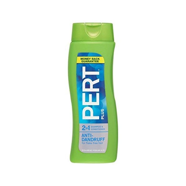 Pert Plus 2 in 1 Shampoo + Conditioner Dandruff Control 13.5 Fl Oz / 400 Ml (Pack of 3)