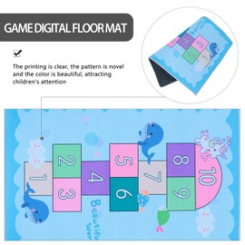 BESPORTBLE Rug Playroom Area Rug Count-Fun Floor Carpet Anti-Slip Kids Play Mat Soft Floor Area Rug Area Rug for Kids Room Kids Decor Floor Mat Polyester Taste Blush Child