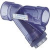 Hayward YS00100S 1-Inch Socket Clear PVC Y-Strainer with FPM O-ring