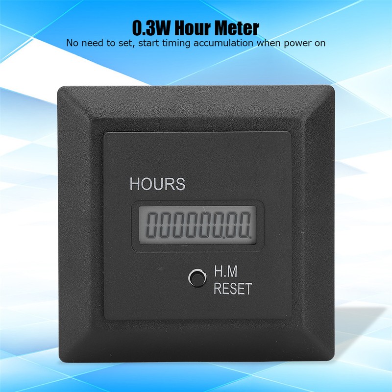 Digital Display Hour Meter High Accuracy Timer 50/60HZ Universal HM‑1R