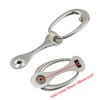 Savagrow Door Knocker,4.25" Hole Center,Silver European,1Pcs