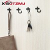 XSGTZMJ 10Pcs Swivel Coat Hook 180°Rotatable, Folding Hook for Hanging