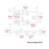 9Tong Hardware Bracket Door Hinge Steel Heavy Duty Boat Hinge