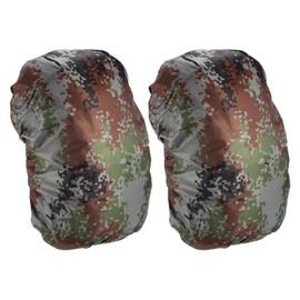 M METERXITY 2 Pack Backpack Rain Cover - Waterproof Lightweight Cover, Apply to Cycling/Hiking/Mountain Climbing (45-55L, L, Digital Camo)