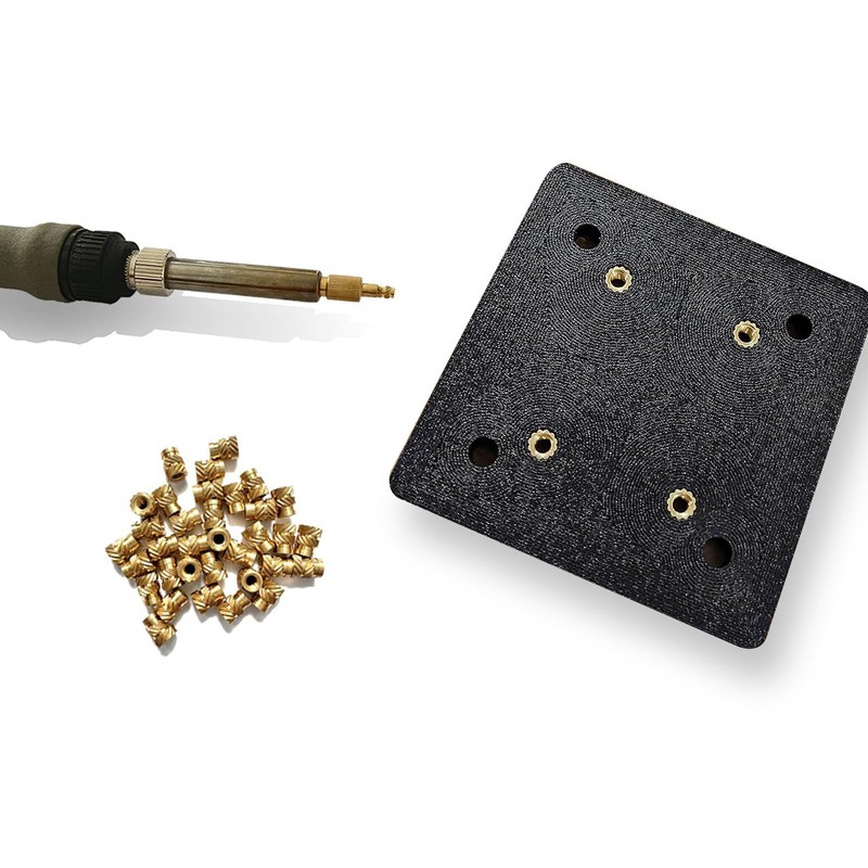 FullFun M3 Threaded Insert, M3 100pcs 3D Printing Brass Nuts,Knurled