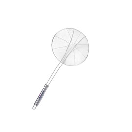 SIGNAMIO® Heavy Duty Professional Standard Stainless Steel Deep Fry Net Spoon Oil Strainer with Steel Handle Jhara,Mesh,Ladle,Wire,Skimmer,Puri Strainer for kitchen-(16 Inch) 1pcs