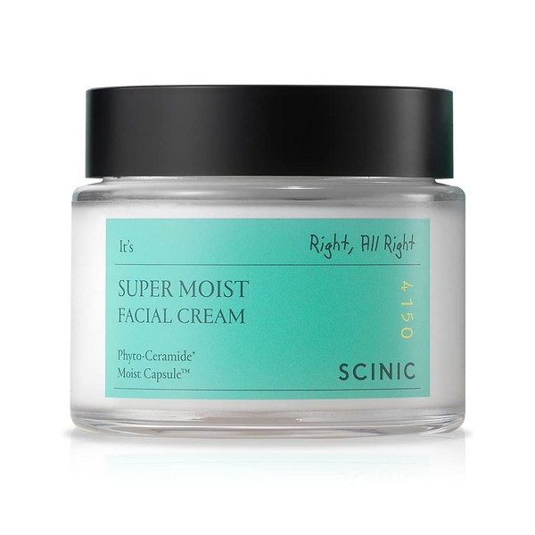 SCINIC Super Moist Facial Cream 2.7 fl oz (80ml) | Long Lasting Moisturizing Effect | Plant-derived Moisturizing Energy Can Control Dryness In Your Skin | Hydrates Dry Skin Skin Prone To Sensitivity | Korean Skincare