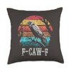 F Caw F Black Crow Retro Sunset Pun Funny Bird
