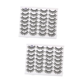 Baluue 2 Boxes Female Fake Eyelashes Beauty Tools Natural Eyelash Extensions for Home