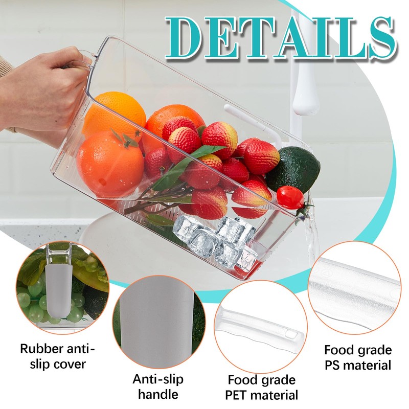 Havawish 2 Set Ice Storage Bin and Flexible Scoop Set