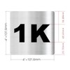 An Apartment number 1K sign - UNIT NUMBER 1K SIGN