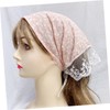 Beavorty 3sets Floral Hair Scarf Headband Lace Triangle Headband Fashionable