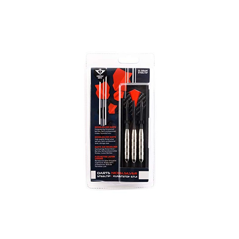 Engelhart 3 semi-professional nickel silver arrows steel darts silver barrel,
