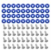 Unbranded 40PCS Blue Washer+Nuts Accessories Fender Bumper Washer Bolt Dress