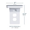 Sanus Made for Google Small Device Outlet Shelf in White