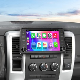 4G+64G Android 13 Car Radio for Dodge Ram 1500/2500/3500 (2009-20012), for Jeep Wrangle/Unlimited (2007-2015), 9''Touch Screen Stereo with Wireless CarPlay, Android Auto, GPS Navigation, Bluetooth5.2