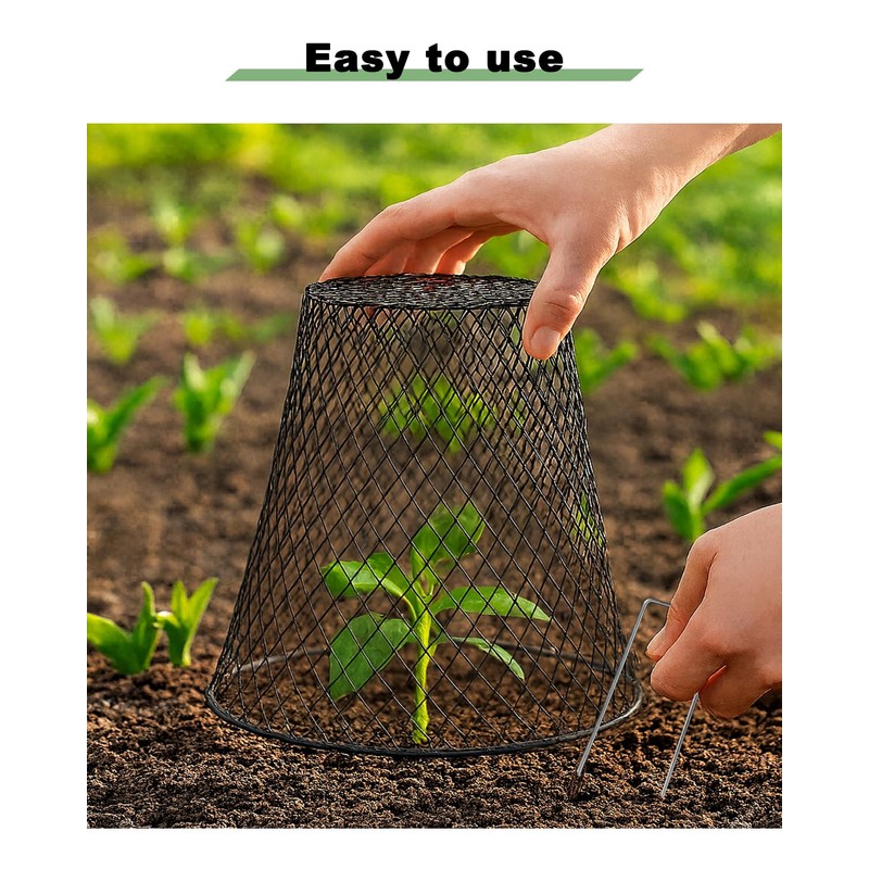 vensovo 12 Pcs Chicken Wire Cloche Plant Covers, 9 inch