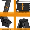 MAMIZO 3-Step Aluminum Step Ladder - Portable and Lightweight with