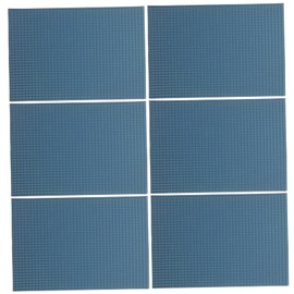 Kisangel 6Sheets Miniature Roof Tiles Simulation Roof Tiles for DIY Model Buildings Table and Dollhouse Decoration Realistic Design for Creative Projects