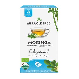 Miracle Tree - Organic Moringa Superfood Tea, 25 Individually Sealed Tea Bags, Original (Keto, Detox, Energy & Immunity Booster, Vegan, Gluten-Free, Organic, Non-GMO, Caffeine-Free)